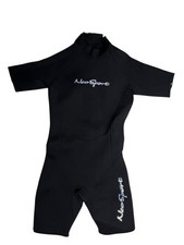 NEOSPORT Black Warm 3MM NEOPRENE SHORTY WETSUIT Summer Surf Beach Men's XS