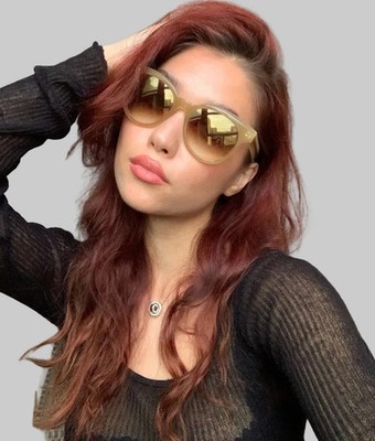 New DITA Women's Sunglasses Elegant Beige Oversized  Japan Y73