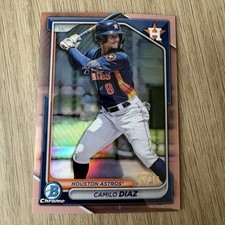 2024 Bowman Chrome Camilo Diaz Rose Gold Lava /10 Houston Astros #BDC-176