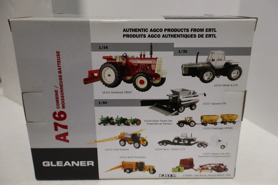1/64 Gleaner A76 Combine W/Corn & Grain Heads, ERTL 16257 - Image 3 of 3