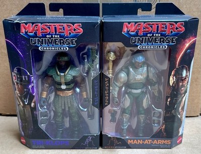 MOTU Masters of The Universe Chronicles Deluxe TRI-KLOPS & MAN-AT-ARMS Figure