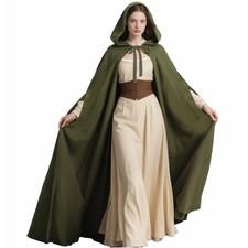 Joukavor Renaissance Cloak with Hood Women Medieval Hooded Cape with Arm Hole...