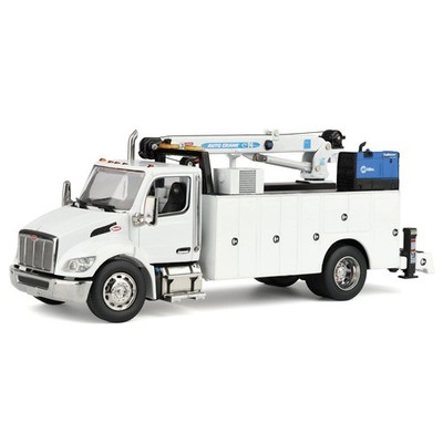 Diecast Masters 1/50 White Peterbilt 536 Auto-Crane Work Service Truck 71223