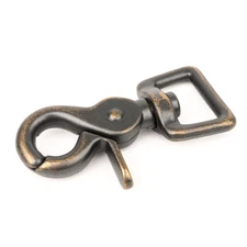 Country Brook Design® 3/4 Inch Aged Bronze Trigger Swivel Snap Hooks, 10 Pack