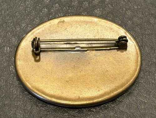 Vintage goldfarbene Porzellan Tabby Katze Kätzchen Kätzchen Haustier Anstecknadel Brosche Portrait - Bild 5 von 6