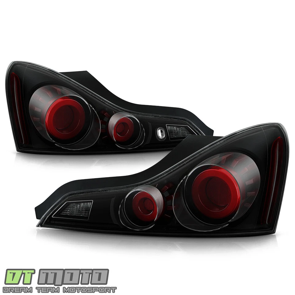 2008-2013 G37/14-15 Q60 cupé negro ahumado 3D tubo luces traseras lámparas de freno Foto 2 de 4