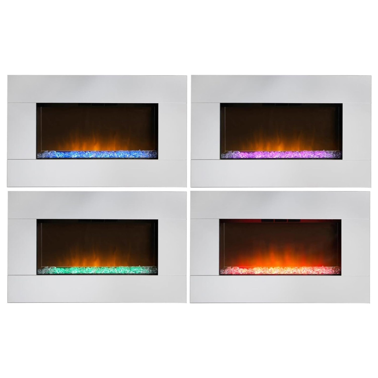 Dimplex Diamantique Wall Mounted Optiflame Electric Flame Effect Fire