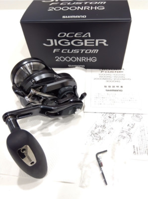 オシアジガー F CUSTOM 2000NRHG Amazon.com : Shimano Bait Reel, Double Axis, Oshiajiger, F