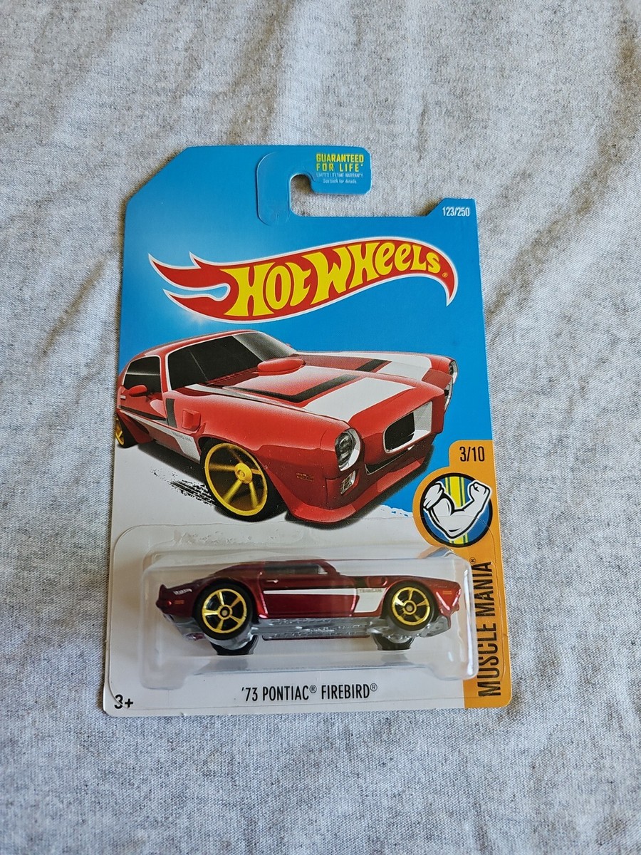 2016 Hot Wheels '73 PONTIAC FIREBIRD Red 123/250 GREAT CARD Muscle