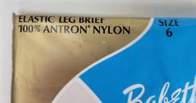 Vintage NIP Babette Antron Nylon Elastic Leg Briefs Panties Sz 6