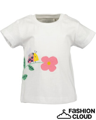 901142 Blue Seven Mädchen Baby T-Shirt Shirt weiß Blume NEU Gr. 68 - 86
