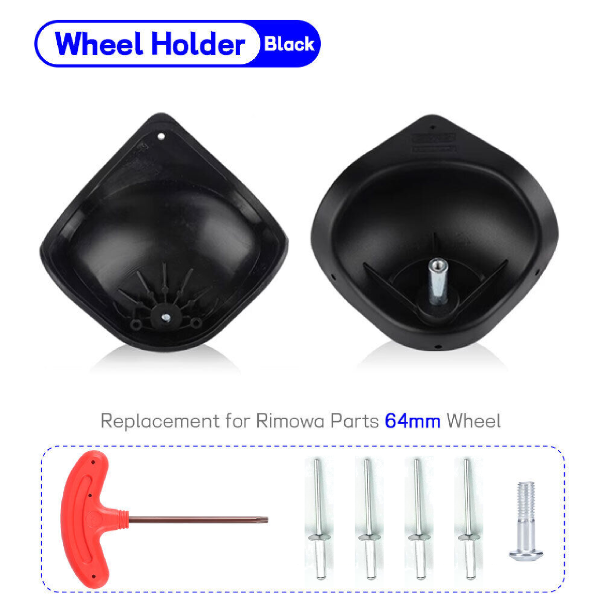 Multiple colors 64mm Wheel holder Replacement parts for Multiple colors 64mm Wheel holder Replacement parts for