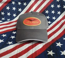 Moto Guzzi "Patch" Cap/Hat... Charcoal/White  CP85