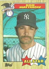 DON MATTINGLY NEW YORK YANKEES AMERICAN LEAGUE ALL STAR #606 - TOPPS NM-MT 1987