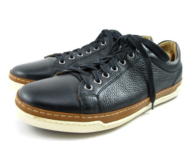 SAOLA Allen Edmonds "PORTER" Sneakers derby casual in pelle 9 5 E NERO (543N)