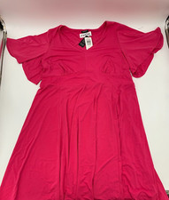 Torrid Super Soft Flutter Skate Dress Pink Plus Size 2 2X 18 20 #G64745