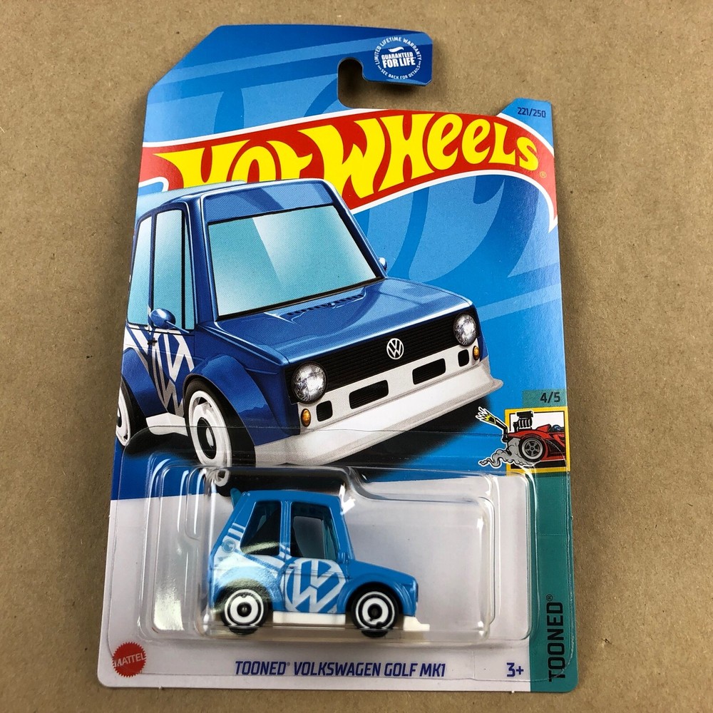 2023 Hot Wheels Tooned VW Golf MK1 Treasure Hunt 176/250 1:64 Diecast Car