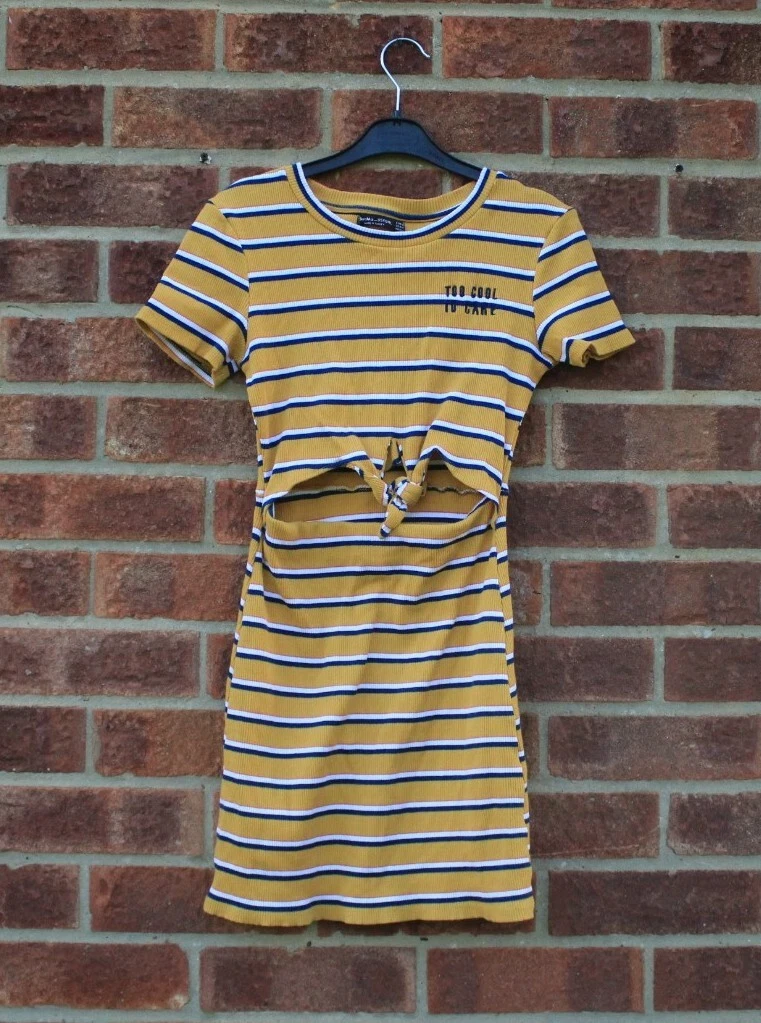 Bershka 2025 striped dress