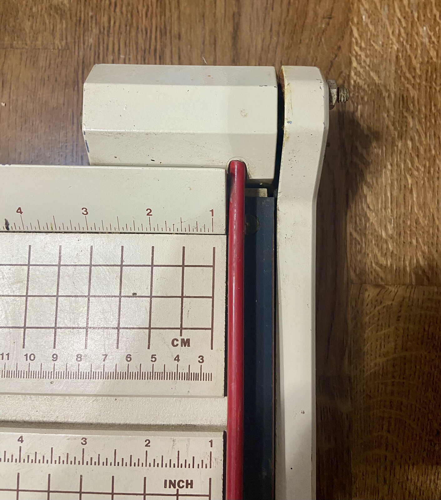 VINTAGE BOSTON 2612 PAPER CUTTER TRIMMER HEAVY DUTY WOOD & METAL 12" MADE IN USA eBay