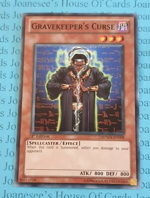 Grabwächterfluch SDMA-DE08 Common Yu-Gi-Oh Karte 1. Auflage Neu