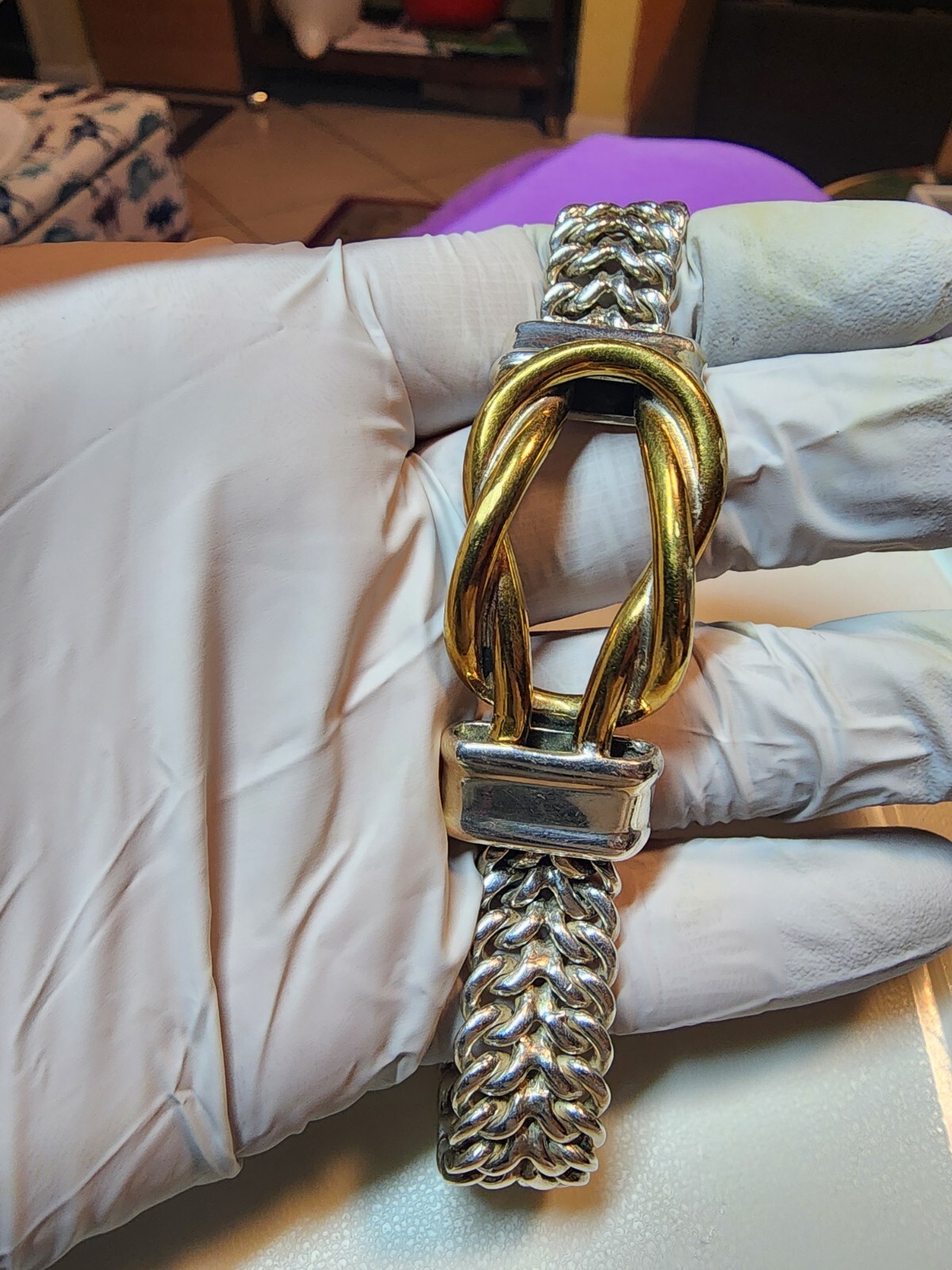 STERLING SILVER SOLID MESH BRACELET FROM MEXICO o… - image 11