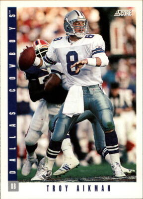 Dallas Cowboys スウェット M 1993 Troy Aikman 1993 Score #238 Troy Aikman Dallas Cowboys | eBay