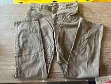 Women  s Lee Relaxed Fit Straight Leg Mid Rise Business Casual Khaki Pants Size 1