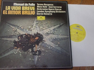 2707 108 de Falla La Vida Breve etc. / Berganza / Navarra / LSO etc. 2 LP box