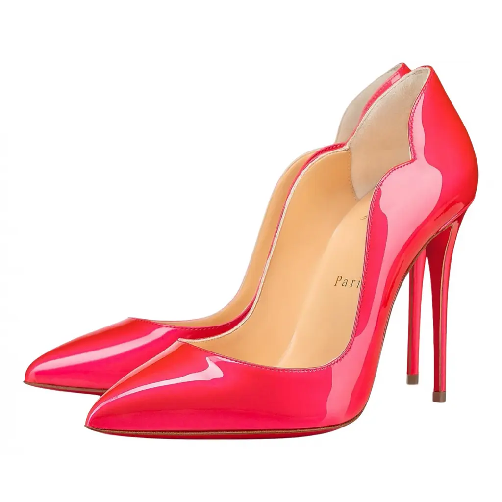 Christian Louboutin Hot Chick 100 Patent Fluo Metal Florida Pink