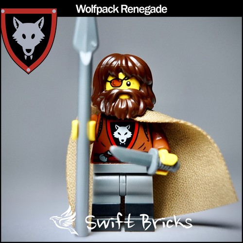 Lot De 10 Boucliers Médiévaux Thème Wolfpack Pour Figurines - Compatible LEGO