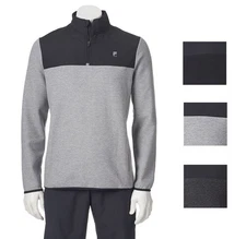 New Fila Sport Men's Big & Tall Colorblock 1/4-Zip Fleece Pullover MSRP $60