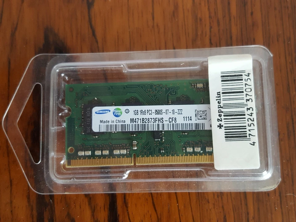 Samsung 1GB PC3-8500S (DDR3-1066Mhz, 1RX8) Laptop RAM BNIB - Image 4 of 4