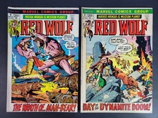 Red Wolf #2 4 Lot Gil Kane Cover Western Masked Avenger 1972 Marvel Comics