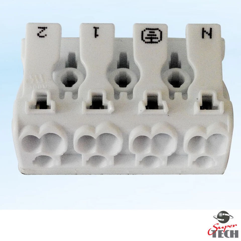 ELECTRICAL JUNCTION BOX 2A-24A/240V 3/4 Pin TERMINAL BLOCK INLINE WIRE CHOC BOX - Image 3 of 4