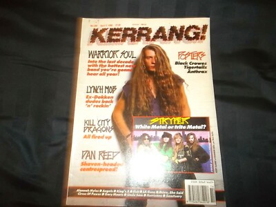 Kerrang! Magazine Issue 284 April 7th 1990 Warrior Soul Stryper Dan Reed