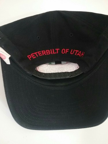 Black Peterbilt Hat With Peterbilt Of Utah On The Back - Picture 2 of 4