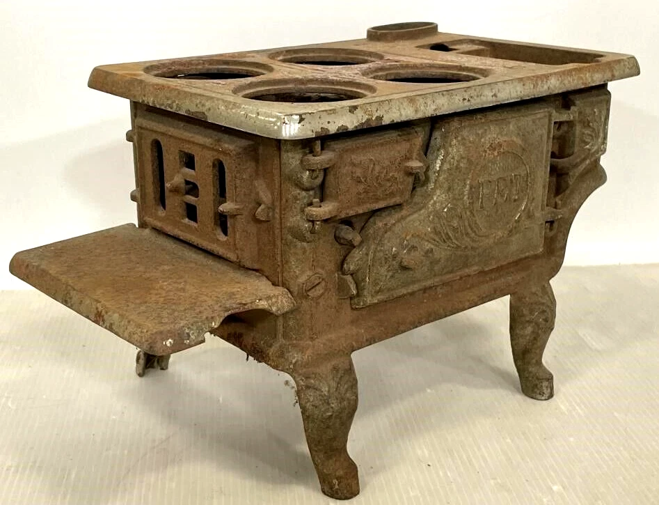 Rare Vintage Cast Iron Pet Wood Stove | eBay