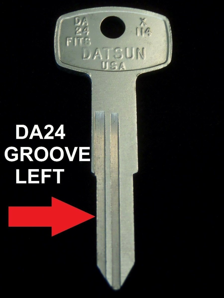 DA24 Fits DATSUN NISSAN 1981-1983 Master KEY BLANK LEFT Groove