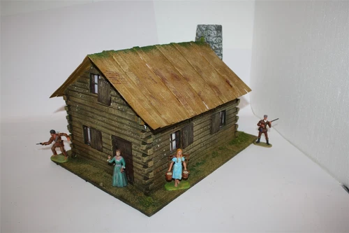 1706 Old West, Log Cabin, Bar Edge, to 7cm Collectible Figures, Finished Model, GMK
