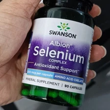 3x Swanson Albion Selenium Complex 200 mcg  270 Caps heart prostate health