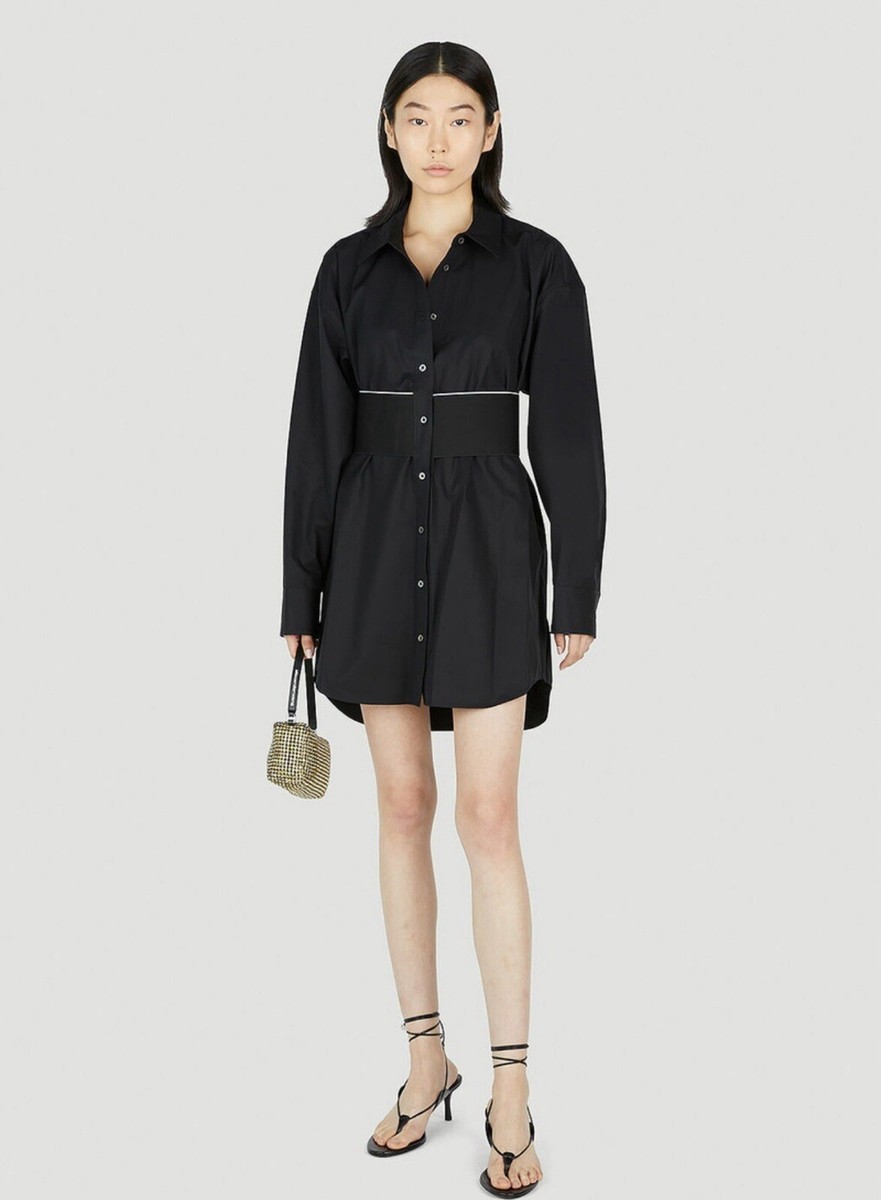 ワンピース ALEXANDER WANG Women Dresses Alexander Wang Logo Waistband Shirt Dress size 8 | eBay