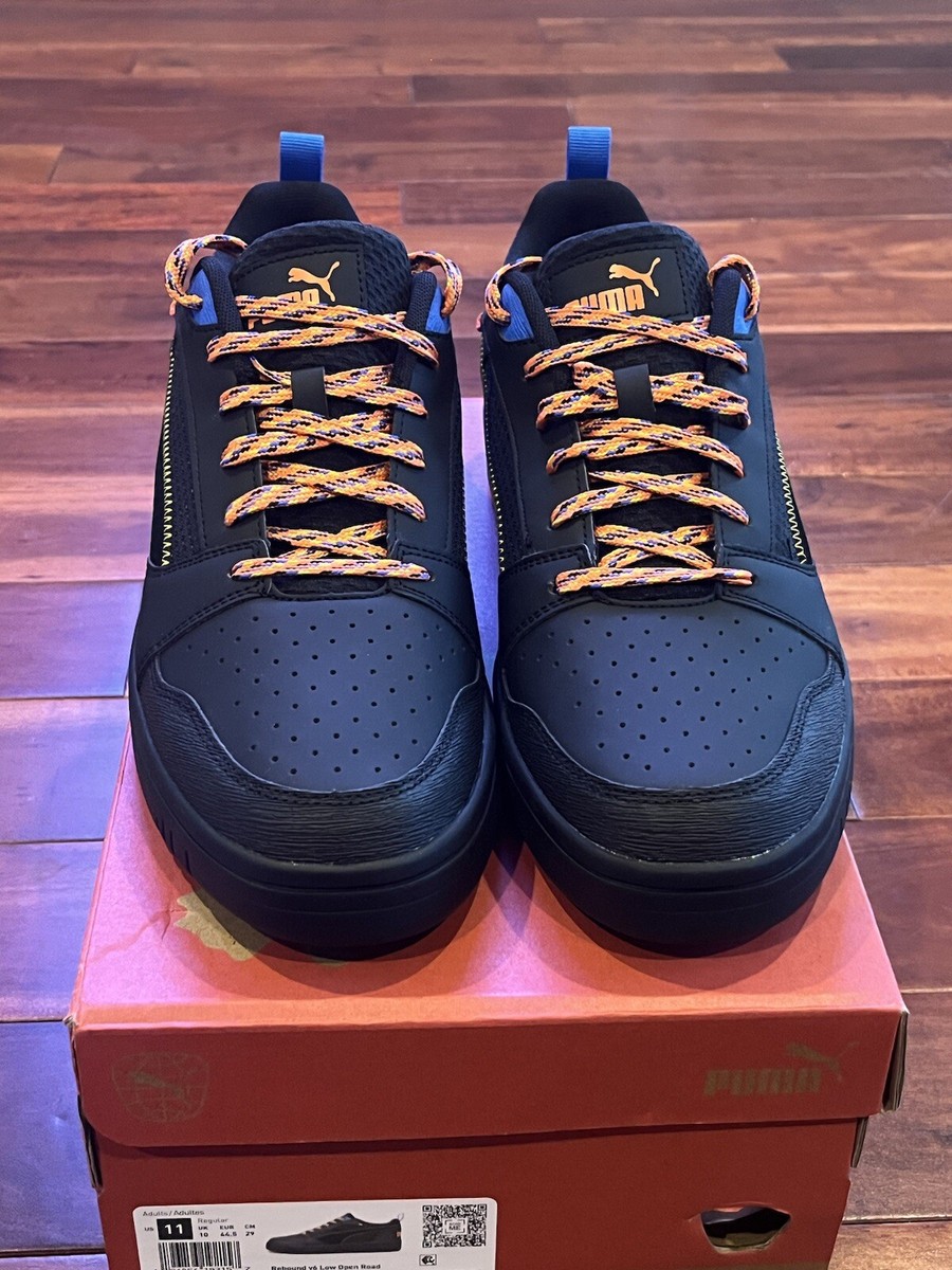 Puma Rebound V6 Skateboarding Open Road Shoes Low-top Black