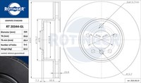 Rotinger 2X Bremsscheibe Vorne Ø324 Mm BelüFtet FüR BMW 5Er Touring E61 525D