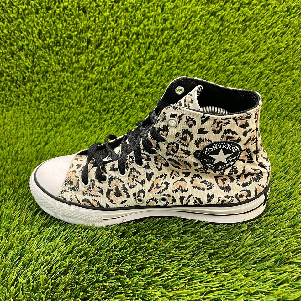 匡威 CTAS 高豹纹黑色男孩 5.5Y 码休闲鞋运动鞋 — 第 2/4 张图片