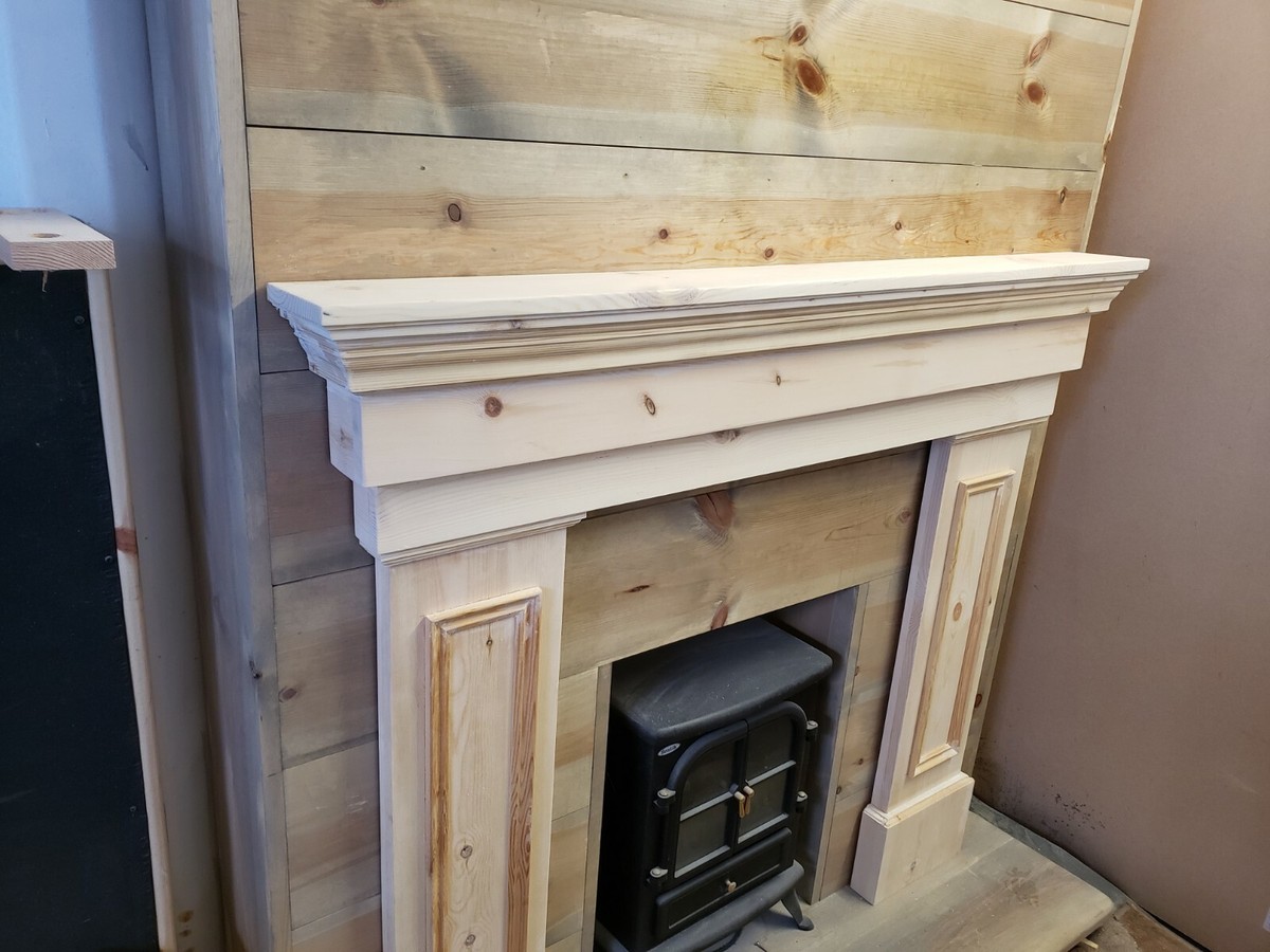 SPECIAL PINE CHUNKY FIRE SURROUND MANTLE FIREPLACE free postage | eBay