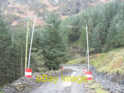 Photo 6x4 Warning markers where 11kv power lines cross the site Llithfaen c2007