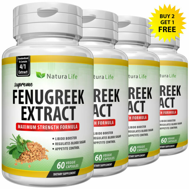 1 Fenugreek Seed 1000mg Testosterone Female Hormone Boost Supplement