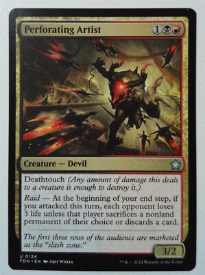 Perforating Artist *Uncommon* Magic MtG x1 Foundations
