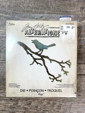 Sizzix Bigz Dies Bird Branch Tim Holtz Alterations Craft Cutting Die Retired