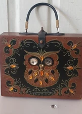 Vintage Collins of Texas Enid Collins Night Owl Box Bag Purse NightOwl